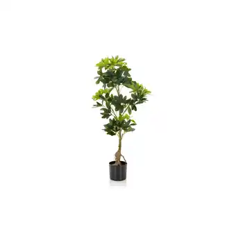 Netto Marken-Discount hjh OFFICE Kunstpflanze SCHEFFLERA Kunststoff, Stoff Angebot