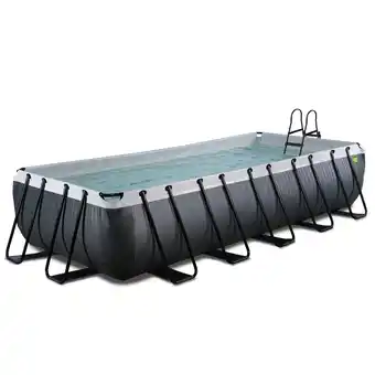 Netto Marken-Discount EXIT Black Leather Pool 540x250x100cm mit Sandfilterpumpe - schwarz Angebot