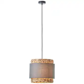 Netto Marken-Discount Brilliant Waterlilly Pendelleuchte 1flg grau/beige, Textil/Wasserhyazinthe/Metall, 1x A60, E27, 60 W Angebot