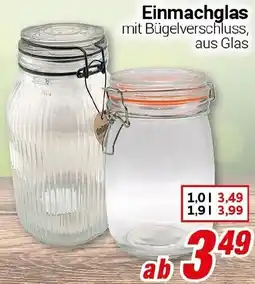CENTERSHOP Einmachglas Angebot