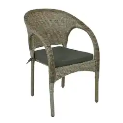 Netto Marken-Discount 2x Polyrattan Stuhl Stapelstuhl Gartenstuhl Rattan Optik Gartensessel Stapelbar Angebot