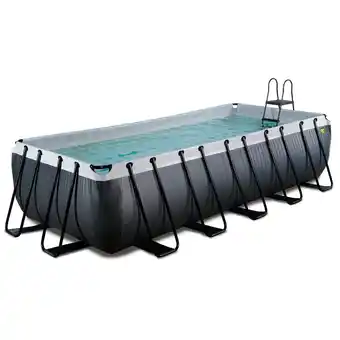 Netto Marken-Discount EXIT Black Leather Pool 540x250x122cm mit Sandfilterpumpe - schwarz Angebot
