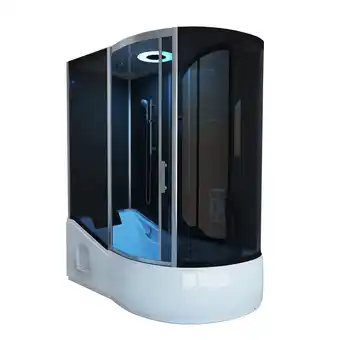 Netto Marken-Discount HOME DELUXE Duschkabine ALLIN 2IN1 - Schwarz Rechts Angebot