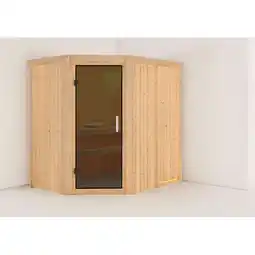 Netto Marken-Discount Karibu Sauna Havasu SET naturbelassen ohne Ofen Angebot