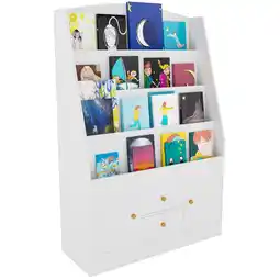 Netto Marken-Discount CLP Bücherregal Luray I Kinderregal Mit Schubladen I Regal Für Kinderbücher I Organizer Weiß Angebot