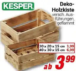 CENTERSHOP KESPER Deko Holzkiste Angebot