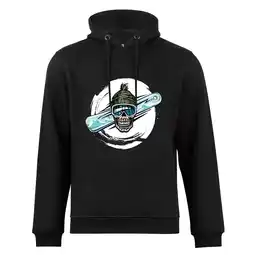 Netto Marken-Discount Cotton Prime Kapuzensweatshirt Skull on Snowboarding Angebot