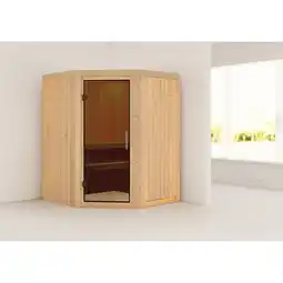 Netto Marken-Discount Karibu Sauna Angel SET naturbelassen ohne Ofen Angebot