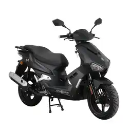 Netto Marken-Discount Alpha Motors Mofaroller Mustang FI 50 ccm 25 kmh EURO 5 mattschwarz Angebot