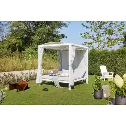 Netto Marken-Discount Home Deluxe Sonnenliege LYON - mit Abdeckung Angebot