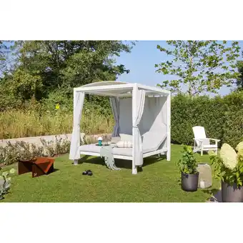 Netto Marken-Discount Home Deluxe Sonnenliege LYON - mit Abdeckung Angebot