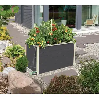 Netto Marken-Discount Karibu Hochbeet terragrau 650x980x640 mm Hochbeet Pflanzkasten Frühbeet Gartenbeet Angebot