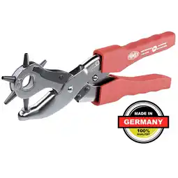 Netto Marken-Discount FAMEX 3519 Lochzange für Leder Revolverlochzange mit Hebelübersetzung Gürtel Angebot