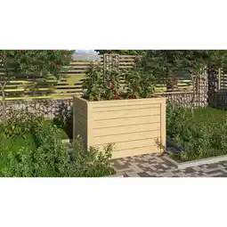 Netto Marken-Discount Karibu Hochbeet naturbelassen 650x980x640 mm Hochbeet Pflanzkasten Frühbeet Gartenbeet Angebot
