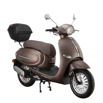 Netto Marken-Discount Alpha Motors Motorroller Cappucino 125 ccm 85 km/h EURO 5 mattbraun inkl. Topcase Angebot