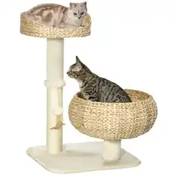 Netto Marken-Discount PawHut Kratzbaum Spanplatte, Plüsch, Sisal, Kunstbaumwolle Angebot
