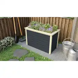 Netto Marken-Discount Karibu Hochbeet anthrazit 690x1330x820 mm Hochbeet Pflanzkasten Frühbeet Gartenbeet Angebot