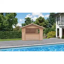 Netto Marken-Discount Karibu Pool Haus 19 mm „Tiki Bar“ Größe 2 naturbelassen Angebot