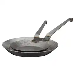 Netto Marken-Discount Pfannen-Set Gastro traditionell Eisen geschmiedet 2-tlg Angebot