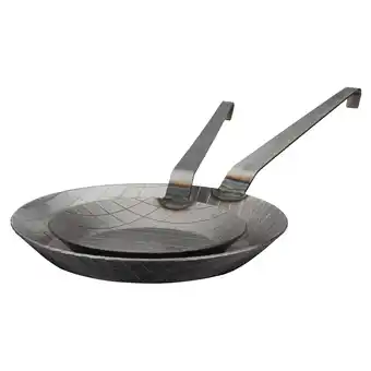 Netto Marken-Discount Pfannen-Set Gastro traditionell Eisen geschmiedet 2-tlg Angebot