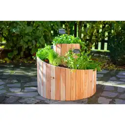 Netto Marken-Discount Westmann Holz Hochbeet Kräuterschnecke natur Ø 55x74 cm Angebot