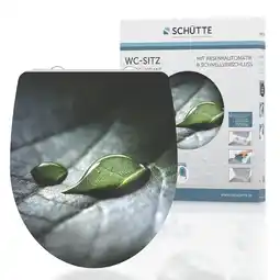 Netto Marken-Discount Schütte Duroplast HG WC Sitz RAIN DROP, Hochglänzende mit Absenkautomatik und Schnellverschluss Angebot