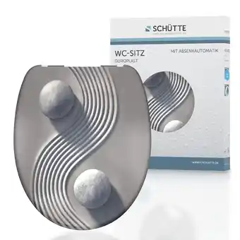 Netto Marken-Discount Schütte WC Sitz Yin & YANG, Duroplast Toilettendeckel mit Absenkautomatik Motiv Angebot