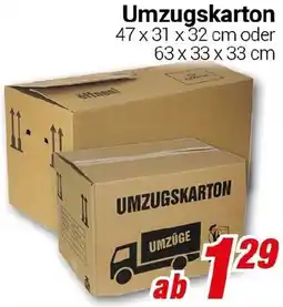 CENTERSHOP Umzugskarton Angebot