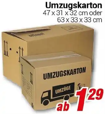 CENTERSHOP Umzugskarton Angebot