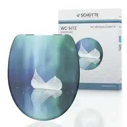 Netto Marken-Discount Schütte WC Sitz FALLEN LEA, Duroplast Toilettendeckel mit Absenkautomatik Motiv Angebot
