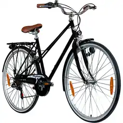Netto Marken-Discount Galano Florenz Damenfahrrad 28 Zoll Stadtrad 155 - 185 cm Cityrad mit 6 Gängen retro Fahrrad Angebot