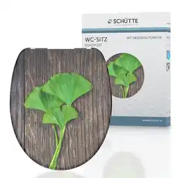 Netto Marken-Discount Schütte WC Sitz GINKO & WOOD, Duroplast Toilettendeckel mit Absenkautomatik Motiv Angebot