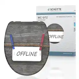 Netto Marken-Discount Schütte WC Sitz OFFLINE, Duroplast Toilettendeckel mit Absenkautomatik Motiv Angebot