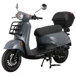 Netto Marken-Discount Alpha Motors Motorroller Adria 50 ccm 45 km/h EURO 5 grau inkl. Topcase Angebot