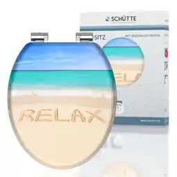 Netto Marken-Discount Schütte MDF WC Sitz RELAX, Toilettendeckel mit Absenkautomatik Motiv Angebot