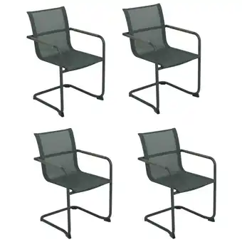 Netto Marken-Discount 4x Freischwinger Stuhl Stühle Sessel Set Gartensessel Garten Balkon Terrasse Angebot