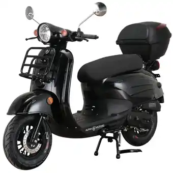 Netto Marken-Discount Alpha Motors Motorroller Adria 50 ccm 45 km/h EURO 5 schwarz inkl. Topcase Angebot