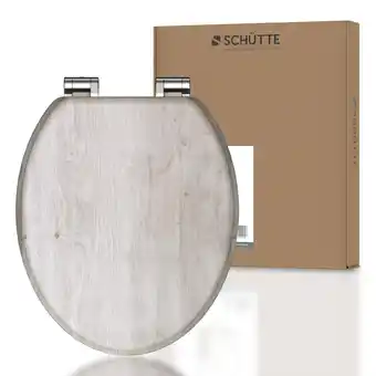 Netto Marken-Discount Schütte MDF WC-Sitz LIGHT WOOD, Toilettendeckel mit Absenkautomatik Motiv Angebot