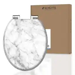 Netto Marken-Discount Schütte MDF WC-Sitz MARMOR STONE, Toilettendeckel mit Absenkautomatik Motiv Angebot