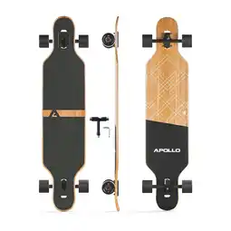 Netto Marken-Discount Apollo Twin Tip DT Fiberglas Longboard Black Bali Power Slide Angebot