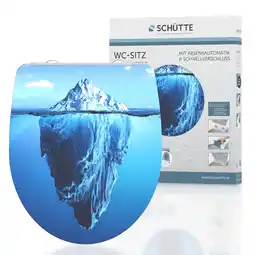 Netto Marken-Discount Schütte Duroplast HG WC Sitz ICEBERG, Hochglänzend mit Absenkautomatik und Schnellverschluss Angebot