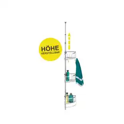 Netto Marken-Discount Eisl Teleskop Duschregal mit 4 Duschkörben Chrom Angebot