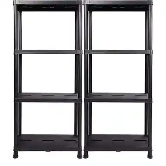 Netto Marken-Discount 2 x Kunststoffregal Steckregal 60 x 30 cm Angebot