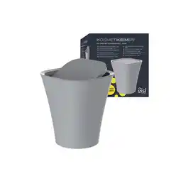 Netto Marken-Discount Eisl Kosmetikeimer Bad 8,5 Liter mit Schwingdeckel Grau Angebot