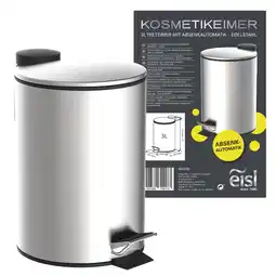 Netto Marken-Discount Eisl Kosmetikeimer Bad 3 Liter mit Absenkautomatik Chrom matt Angebot