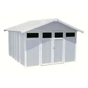 Netto Marken-Discount UTILITY Gartenhaus V11 2-türig grau/weiß Angebot