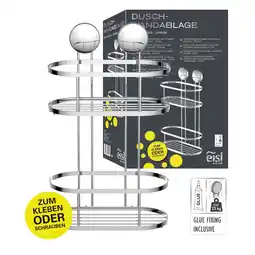 Netto Marken-Discount Eisl Duschregal ohne Bohren 2 Etagen Chrom Angebot