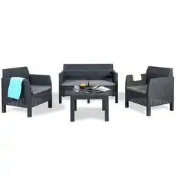 Netto Marken-Discount Madrid Lounge Set 4-Sitzer mit Tisch Angebot