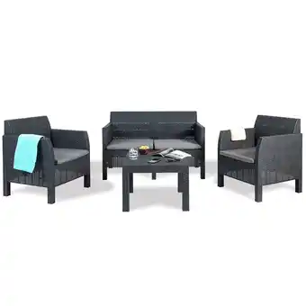Netto Marken-Discount Madrid Lounge Set 4-Sitzer mit Tisch Angebot