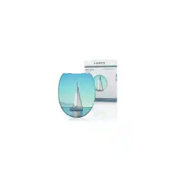 Netto Marken-Discount Schütte WC Sitz SAILING, Duroplast Toilettendeckel mit Absenkautomatik Motiv Angebot